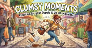 Clumsy Moments Captions