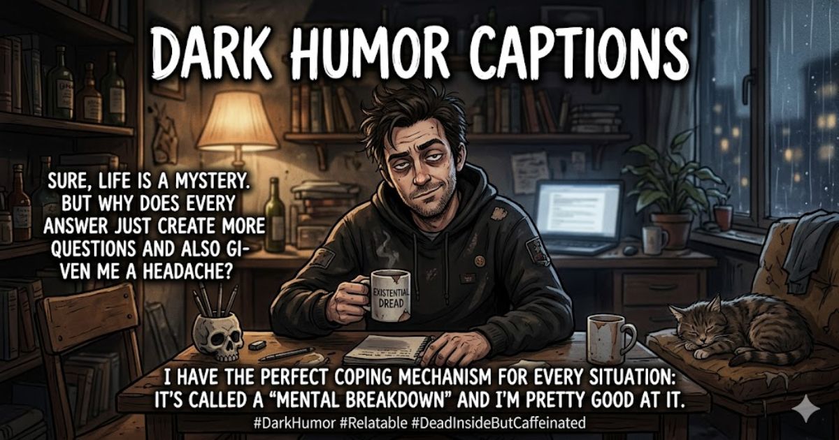 Dark Humor Captions