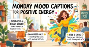 Monday Mood Captions for Positive Energy
